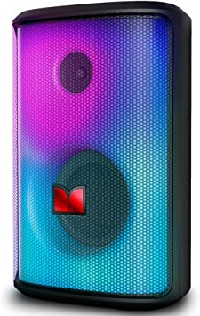 Photo 1 of Monster Sparkle Loud Bluetooth Speaker 80W, Party Speaker with Powerful Sound and Heavy Bass, Full Screen Colorful Lights, 24H Playtime, AUX, USB Playback, Portable Waterproof Speaker for Outdoor Home - HANDLE IS BROKEN- WORKS FINE 
