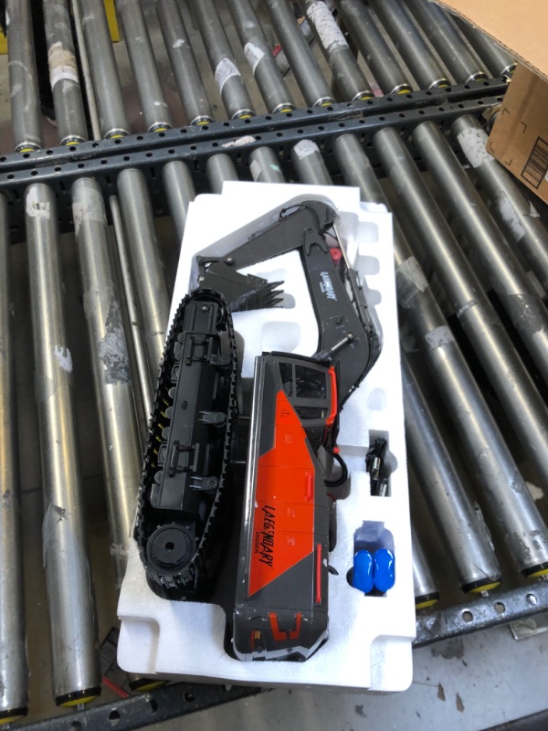 Photo 3 of LAEGENDARY RC Excavator - Remote Control Excavator - Electric, Hobby-Grade Construction Vehicles - 1:14 Scale, Black - Red