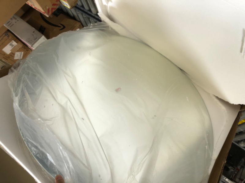 Photo 1 of FTOTI 36 Inch LED Round Mirror,Backlit Lighted Bathroom Mirror,6000K Wall Mounted Round Mirror with Lights,Frameless Circular Light Mirror,Anti-Fog&Dimmable,CRI90+,IP54 Waterproof Backlit Light Round 36''