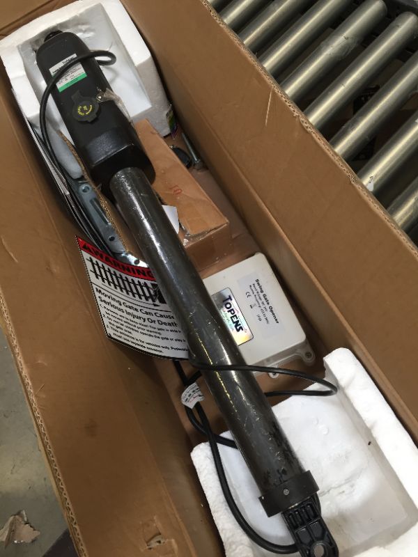 Photo 1 of TOPENS A5 Automatic Gate Opener for Medium Duty Single Swing Gates Up to 16ft, Single Swing Gate Operator Battery Powered with Remote Control Kit Gate Motor Solar Compatible
