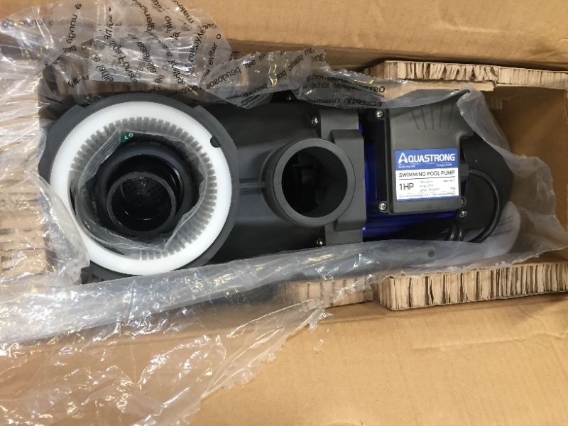 Photo 1 of Aquastrong 2 HP In/Above Ground Single Speed Pool Pump, 115V, 8917GPH, High Flow, Powerful Self Primming Swimming Pool Pumps with Filter Basket