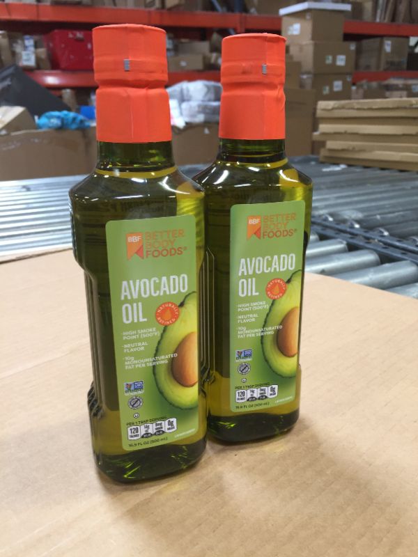 Photo 1 of 2 PACK- BetterBody Foods Pure Avocado Oil, 16.9 Fl Oz -  BB 7/29/23