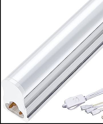 Photo 1 of 5 pack SHINESTAR Linkable LED Shop Light 4FT, 20w 2200LM 6500K Super Bright, T5 LED Tube Lights for Garage, Workshop, Basement, Plug and Play , NO HARDWARE 