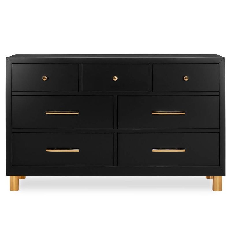 Photo 2 of Evolur Loft Art Deco Double Dresser - Dream On Me 875-BLK Black, 54.00? L x 18.00? W x 33.00? H
