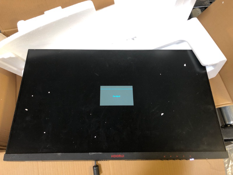 Photo 1 of KOORUI 24 Inch Computer Monitor -FHD 1080P Gaming Monitor 165Hz VA 1ms Build-in FreeSync™, Compatible G-sync, LED Monitors with Ultra-Thin, HDMI X2 /DP, VESA Compatible, Tilt Adjustable, Eye Care 24E4