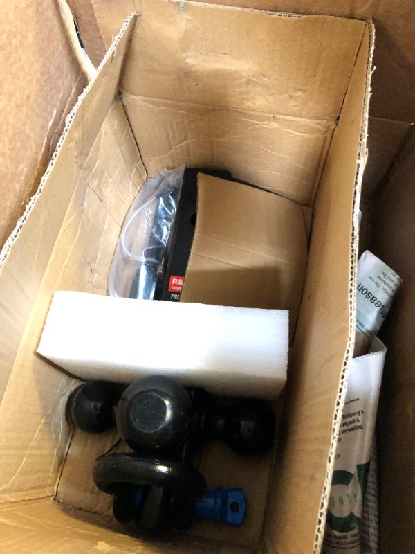 Photo 1 of REYSUN 864058 Recovery Trailer Hitch Tri Ball Mount and 360 Swivel Tow Shackle, fits for 2" Receiver, Class V Hitch Lock Included