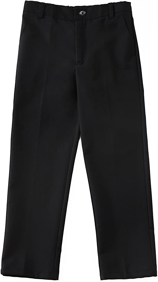 Photo 1 of YuanLu Flat Front Boys Dress Pants with Adjustable Waist 5T/6T 