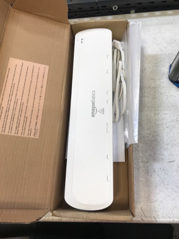 Photo 2 of Amazon Basics 12-Inch Thermal Laminator Machine 12-Inch Laminator