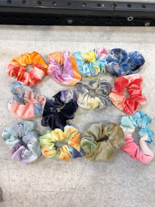 Photo 1 of 12 PACK COLORFUL SCRUNCHIES 