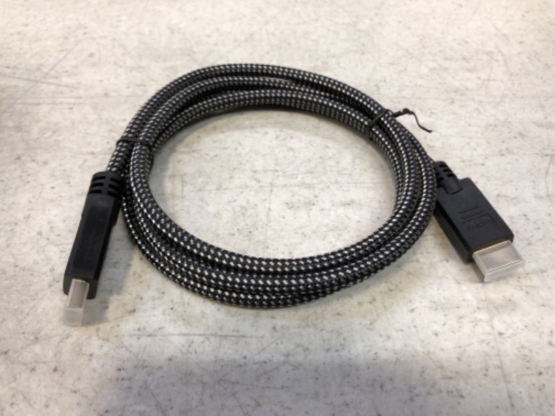 Photo 2 of PowerBear 4K HDMI Cable 6 ft | High Speed, Braided Nylon & Gold Connectors, 4K @ 60Hz, Ultra HD, 2K, 1080P, ARC & CL3 Rated | for Laptop, Monitor, PS5, PS4, Xbox One, Fire TV, Apple TV & More
