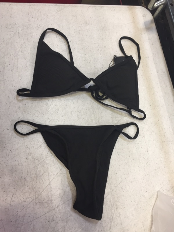 Photo 1 of BLACK TWO PIECE BATHING SUIT 6 