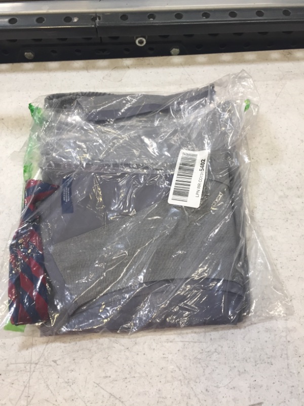 Photo 1 of IZOD Boys' 4-Piece Set with Collared Dress Shirt, Tie, Vest, and Pants 7 Medium Blue/Grey