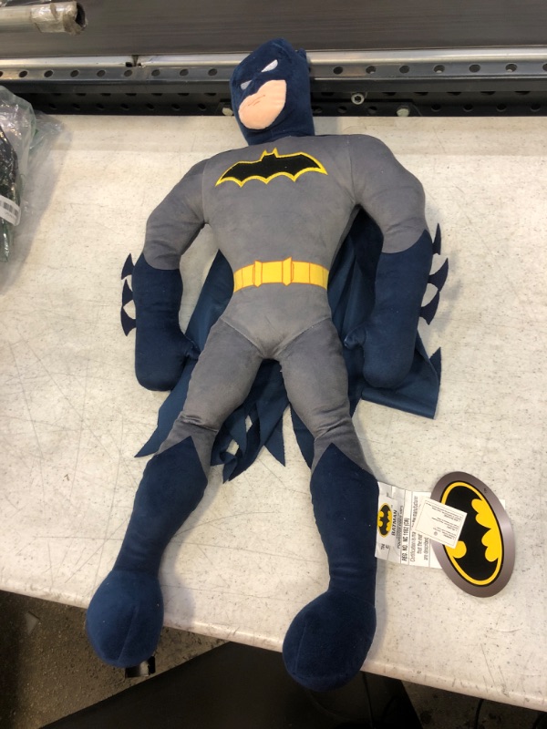 Photo 2 of Franco Kids Bedding Super Soft Plush Cuddle Pillow Buddy, One Size, Batman 1 Count (Pack of 1) Batman