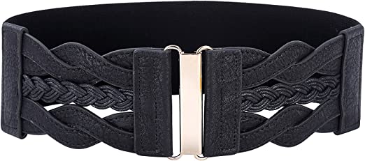 Photo 1 of GRACE KARIN Women's Elastic Vintage Belt Stretchy Retro Wide Waist Cinch Belt 3XL