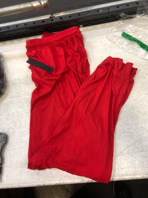 Photo 1 of legend depot sreatchy red joggers 3xl