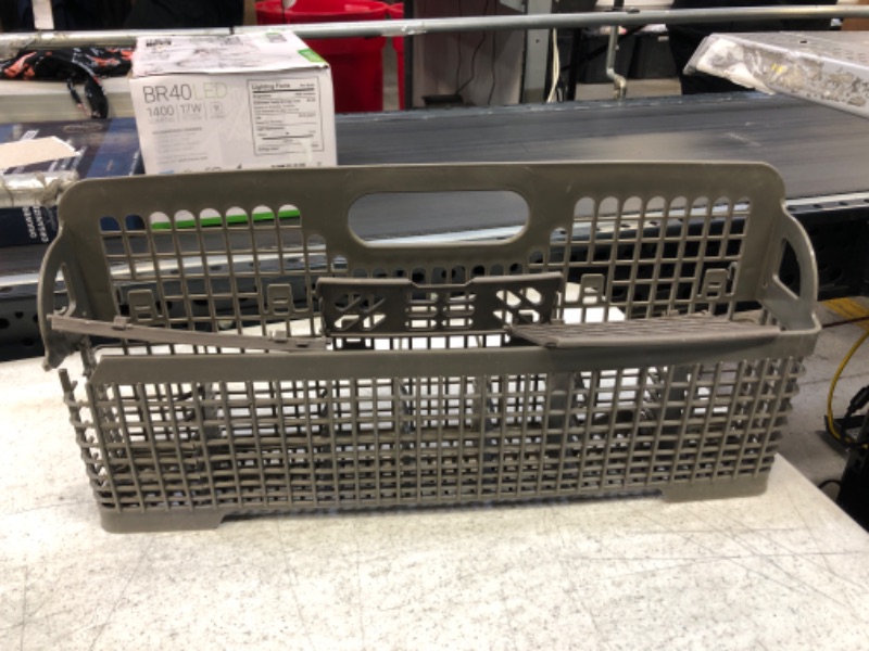 Photo 2 of 8531233 WP8562043 Dishwasher Silverware Basket By AMI PARTS Compatible with Kitchenaid Dishwasher Utensil Rack Basket *** ITEM HAS A CRACK ***