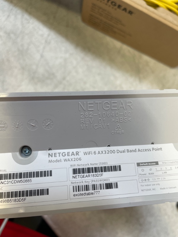 Photo 3 of NETGEAR Wireless Desktop Access Point (WAX206)- WiFi 6 Dual-Band AX3200 Speed, 4x1G Ethernet Ports, 1x2.5G WAN, Up to 128 Devices, WPA3 Security, Up to 3 Separate WiFi Networks, MU-MIMO, 802.11ax