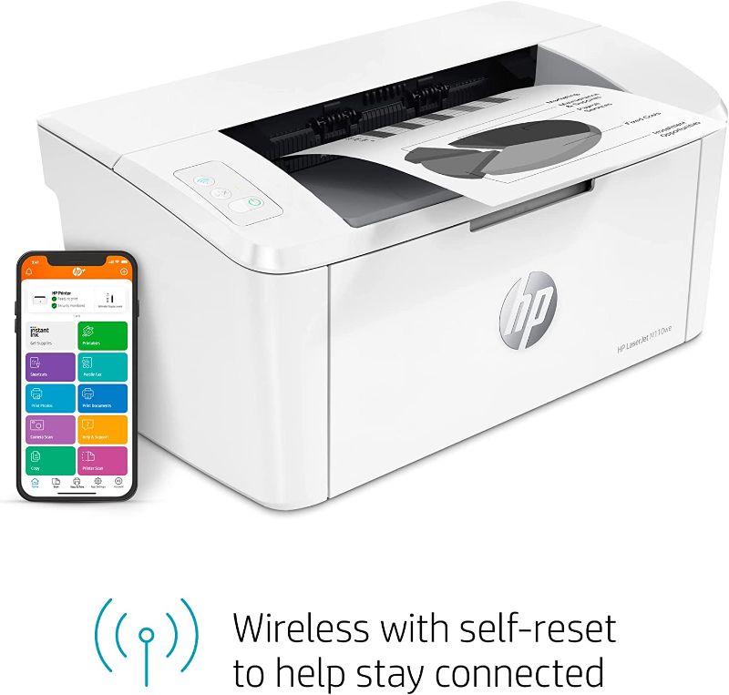 Photo 1 of HP LaserJet M110we Wireless Black and White Printer with HP+ and Bonus 6 Months Instant Ink (7MD66E)
