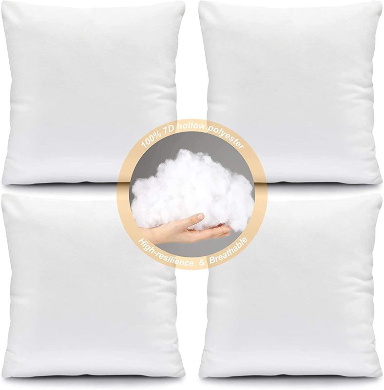 Photo 1 of 24x24 Inch Throw Pillow Inserts Set of 4