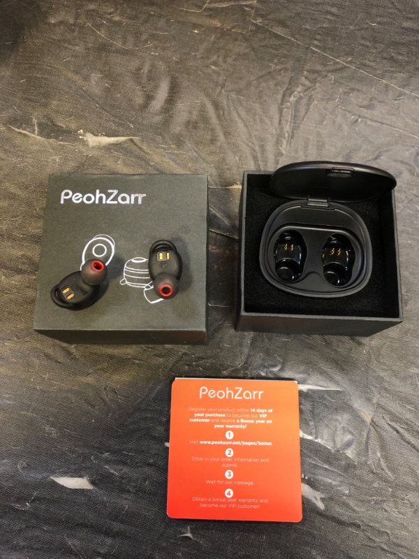 Photo 2 of PeohZarr Wireless Earbuds Bluetooth Earbuds with Newest 4D HiFi Sound