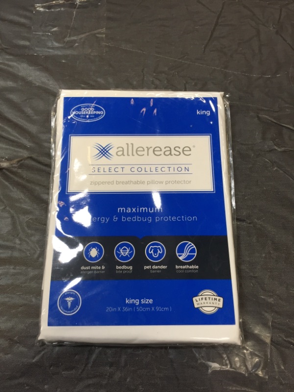 Photo 2 of AllerEase Allergy Pillow Protector, King