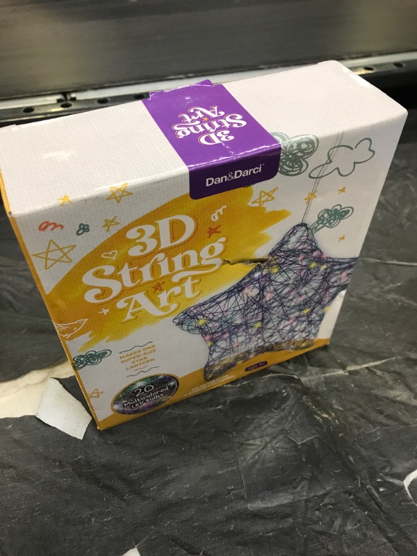 Photo 2 of *FACTORY SEALED ** 3D String Art Kit for Kids - Makes a Light-Up Star Lantern with 20 Multi-Colored LED Bulbs - Kids Gifts - Crafts for Girls and Boys Ages 8-12 - DIY Arts & Craft Kits for 8, 9, 10, 11, 12 Year Old Girl