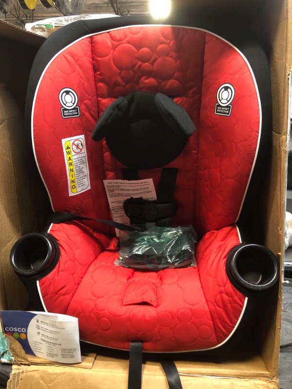 Photo 2 of Disney Baby Onlook 2-in-1 Convertible Car Seat, Rear-Facing 5-40 pounds and Forward-Facing 22-40 pounds and up to 43 inches, Mouseketeer Mickey