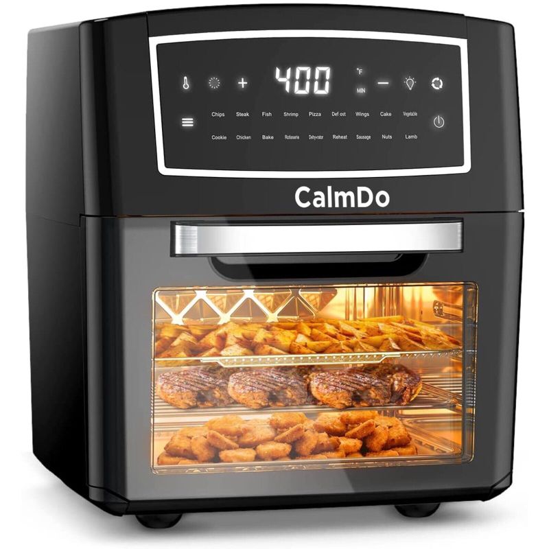 Photo 1 of CalmDo Air Fryer Oven Combo 12.7 Quarts Convection Toaster Food Dehydrator 18