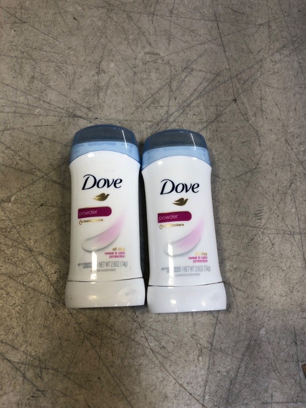 Photo 2 of Dove Invisible Solid Antiperspirant Deodorant Stick for Women, Powder, For All Day Underarm Sweat & Odor Protection 2.6 oz