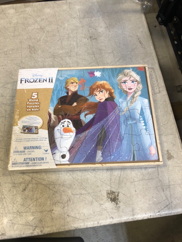 Photo 1 of Frozen 2 Disney Wood Puzzles. 5 Puzzle in 1.