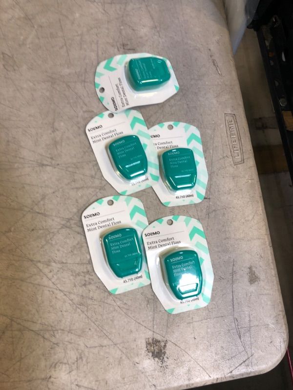 Photo 1 of Amazon Brand - Solimo Extra Comfort Mint Dental Floss
