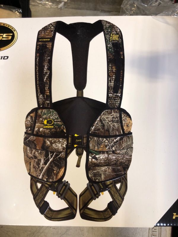 Photo 1 of HUNTER SAFETY SYSTEM HSS SAFETY HARNESS HYBRID L/XL ELIMISHIELD 175-250 RT-EDGE