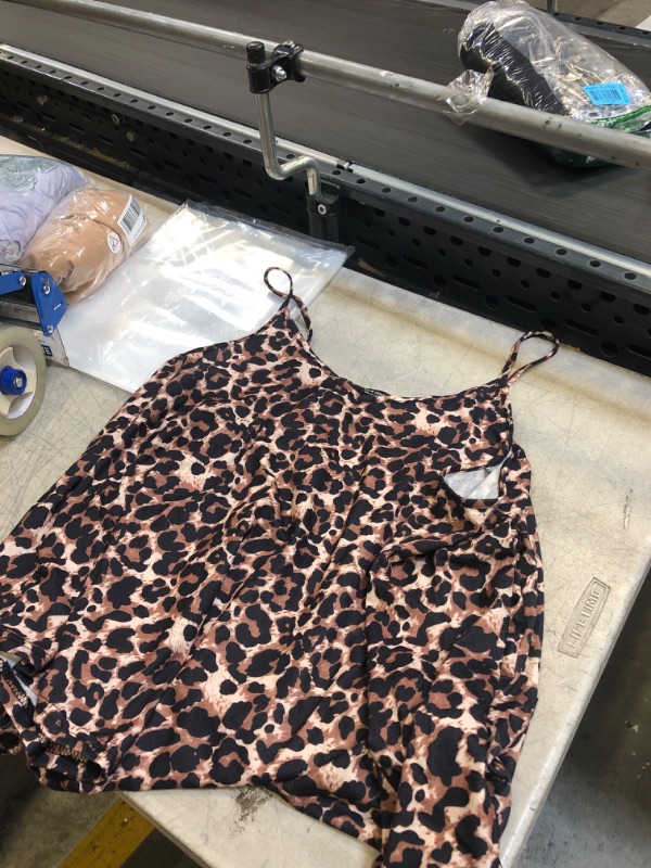 Photo 1 of ANIMAL PRINT SPAGHETTI STRAP SHIRT 