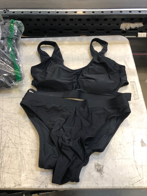 Photo 1 of 2 PC BLACK BIKINI SET ( SIZE: XL) 