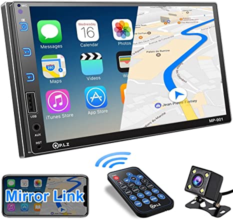 Photo 1 of MP-901 Double Din Bluetooth Car Stereo-7 Inch HD Capacitive Touchscreen Car Audio Player
