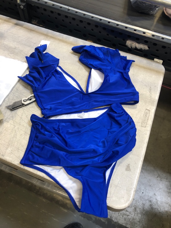 Photo 1 of 2 PC BLUE BIKINI SET ( SIZE: MEDIUM ) 