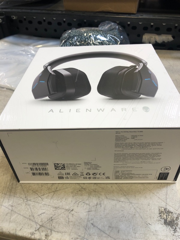 Photo 3 of Alienware Wireless Gaming Headset–Aw988 –7.1 Surround Sound- RGB Alienfx -Boom Noise-Cancelling Mic -Sports Fabric Earcups -Works W/ PS4, Xbox One, Nintendo Switch & Mobile Devices Via 3.5mm Connector