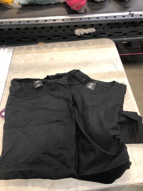 Photo 1 of 2 PC LARGE BLACK HANES SHIRTS  