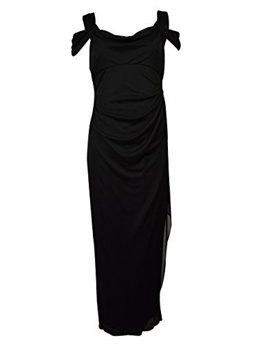 Photo 1 of Alex Evenings Cold Shoulder Ruffle Gown in Black at Nordstrom, Size 4P
