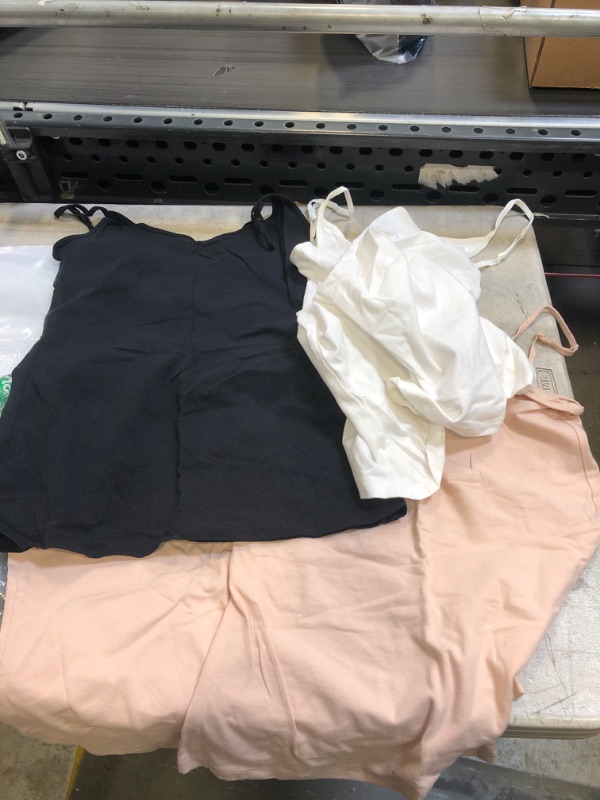 Photo 1 of 4 PC CAMISOLE TOPS ( BLACK , WHITE AND TWO ROSE )  ( SIZE: SM ) 