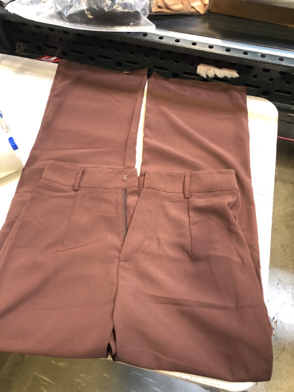 Photo 1 of  WOMENS BROWN SLACKS ( SIZE SM ) 