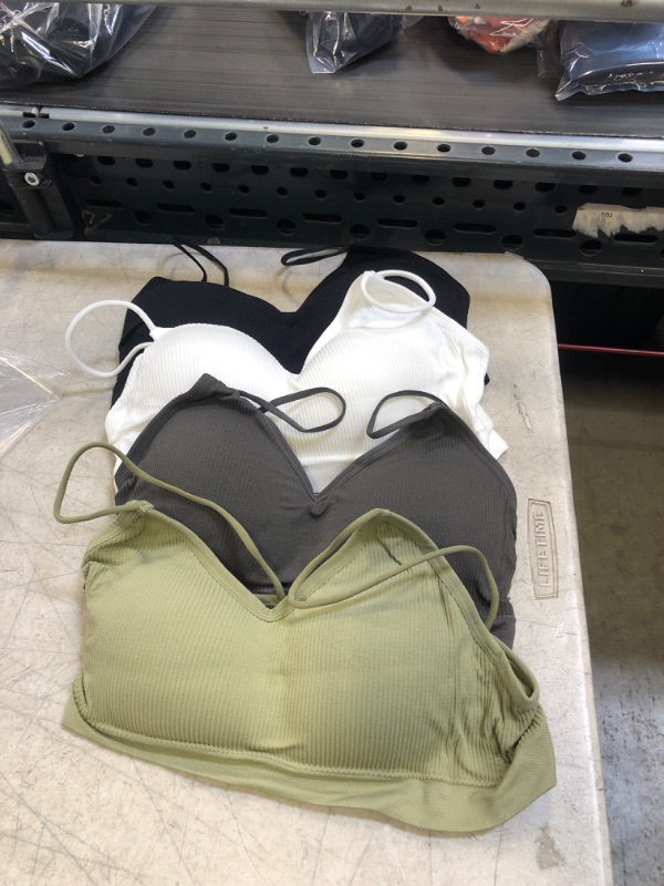 Photo 1 of 4 PC PADDED LOUNGE BRAS (SIZE: SMALL ) 