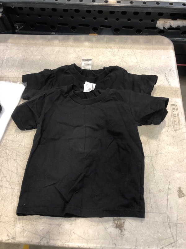 Photo 1 of 2 PC KIDS BLACK SHIRTS ( SIZE: 2T) 