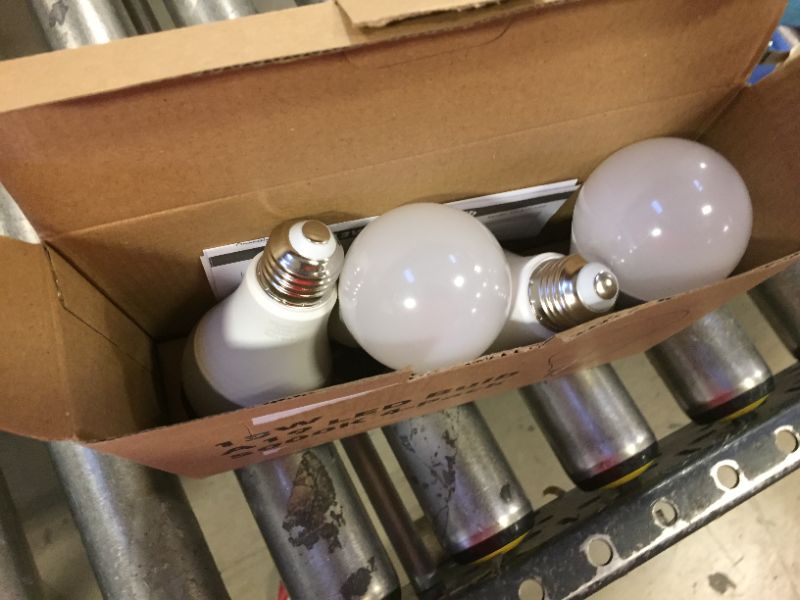 Photo 2 of A19 LED Light Bulbs, 100 Watt Equivalent LED Bulbs, Daylight 5000K, 1500 Lumens, E26 Standard Base, Non-Dimmable, 13W Bright White LED Bulbs for Bedroom Living Room Home Office, 4-Pack Daylight White 4 Count (Pack of 1)