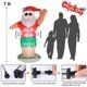 Photo 2 of 7 Ft Christmas Inflatables Hula Santa, Inflatable Hawaiian Santa with Led Lights Christmas Blow up Outdoor Lawn Yard Party Decor