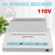 Photo 1 of 110V Electric Hot Melt Binding Book Binder Glue Binding Machine For A4 Thermal