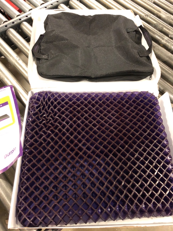 Photo 2 of Purple Royal Seat Cushion - Seat Cushion for The Car Or Office Chair - Temperature Neutral Grid