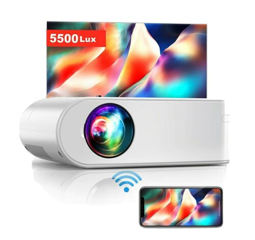 Photo 1 of Mini Projector Portable WiFi Android 6.0 Home Cinema for 1080P Video 5500 Lumens