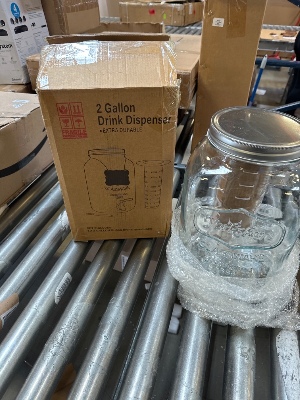 Photo 1 of 2 Gallon Glass Drink Dispenser 