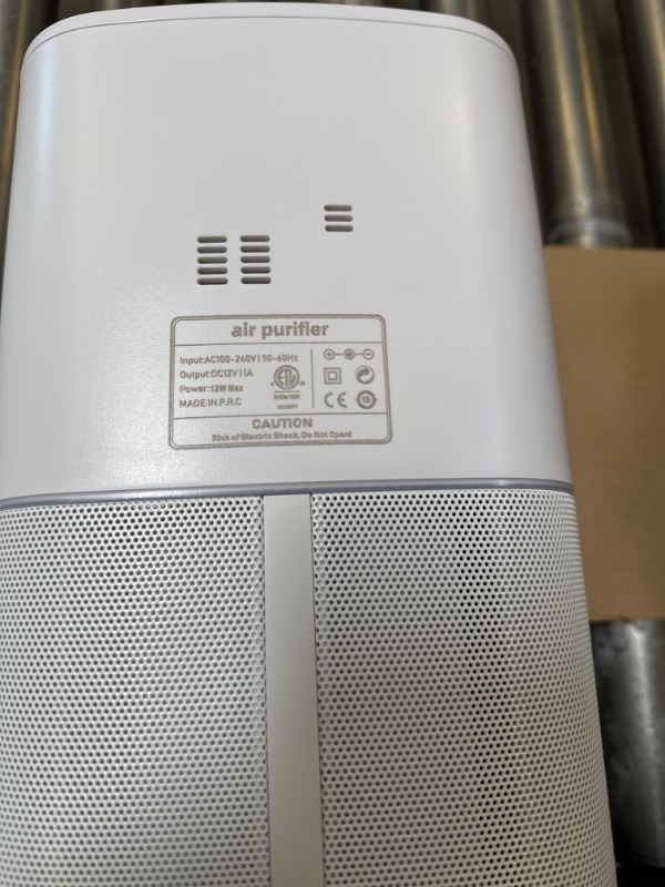 Photo 3 of Cwxwei Air Purifiers for Bedroom Home,Max Up to 825 sq ft,True H13 HEPA Filter,For Pet Dander,Smoke,Odor,Dust,Allergens,Mold,Wildfire Particles.24dB Quiet Air Purifier,Desktop Air Cleaners,SY910 White1